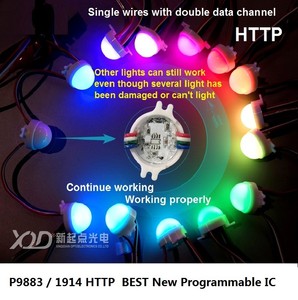Nouveaux produits 2016 T-1000 s contrôleur ic 9883 led poi point source lumière Dc12v 0.72 w lightled alibaba express - Product Image 1
