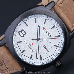 फैशन कुरेन ब्रांड पुरुषों Wristwatches चमड़े का पट्टा घड़ियों के लिए जापान आंदोलन क्वार्ट्ज घड़ियों पुरुषों पोशाक Relogio घंटे