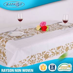 Materie Prime Impermeabile Tovaglie Biancheria Da Tavola del Commercio All'ingrosso <span class=keywords><strong>di</strong></span> Promozione Del Prodotto Pp Stampato Usa E Getta <span class=keywords><strong>di</strong></span> Nozze Rotonda Banchetto della Festa - Product Image 3