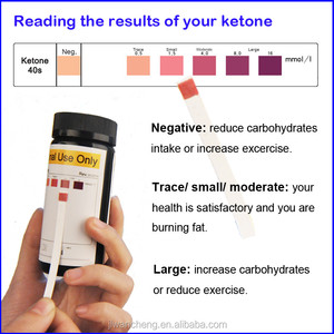 URS-1K de bande de réactif de test d'urine de cétone visuelle, bandes de réactif de cétose pour l'analyse d'urine - Product Image 4