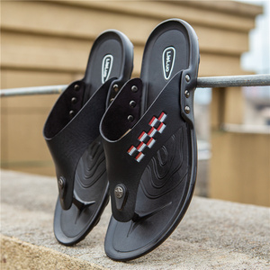 Zapatillas de cuero para hombre, nuevo estilo, chanclas - Product Image 4