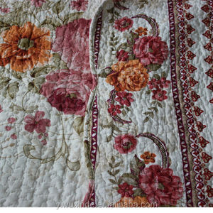Juego de Cubrecama y Cortinas con Diseño Floral de Estilo Europeo para el Hogar - Product Image 5
