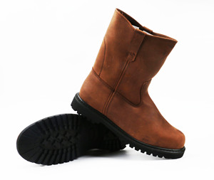 מפואר מיוחד עיצוב לנשימה חום nubuck עור גודייר דקות עטר פלדת הבוהן גומי בלעדי תעשייתי ריגר בטיחות מגפיים - Product Image 6