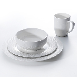 <strong>Modern</strong> Design Elegant Ceramic <strong>Dinnerware</strong>, Wholesale <strong>White</strong> <strong>Modern</strong> Food-Grade Opalware Dinner Set - Product Image 2
