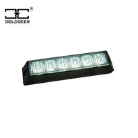 Mini luz estroboscópica LED para vehículo, cabezal de luz de advertencia, 6 vatios