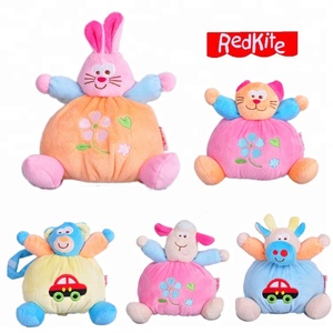 Prezzo di fabbrica all'ingrosso Del Bambino peluche animale del fumetto infantile culla appendere giocattoli con morbido musicale per il Bambino trolley - Product Image 3