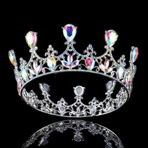 Corona da <span class=keywords><strong>Principessa</strong></span> in Cristallo Rosso <span class=keywords><strong>Tiara</strong></span> in Lega <span class=keywords><strong>Tiara</strong></span> Colorata AB - Product Image 3