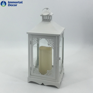 Chino metal LED faroles <span class=keywords><strong>con</strong></span> velas - Product Image 1