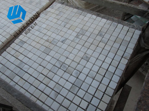 15x15 Petit Blanc Calacatta Or Puce Carrée <span class=keywords><strong>Mosaïque</strong></span> de Marbre Types de Carreaux Décoratifs pour la Cuisine - Product Image 2