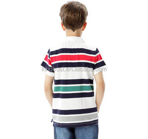 Camiseta para niños con rayas verticales coloridas cuello polo 2020 - Product Image 2