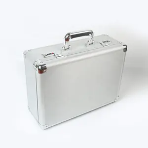 Factory Direct Sale Silver Aluminum Tool Case With PU Foam And Coded Locks