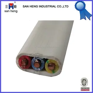 Pvc Cable 2.5mm2 PVC Insulated Flexible Vvf Cable 1.6mm 3core 1.6mm2 2.5mm2 Flat Cable 0.75mm 1.0mm 1.5mm 2.5mm 4mm 6mm 10mm Sanheng Cable Copper