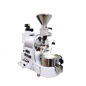 2Kg 220V Elektronische Mill City Infrarood Roterende Trommel Commerciële Sample Cacao Bonen Rook Gratis Koffieboon Roosteren Machine indian