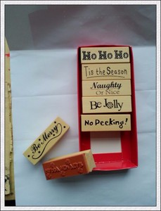 Деревянные + резиновые штампы, Рождественская серия штампов - Product Image 2