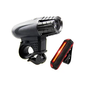 300ルーメン防水USB充電自転車ナイトライディングLED超高輝度ヘッドライトテールライトセットマウンテンサイクリング警告灯
