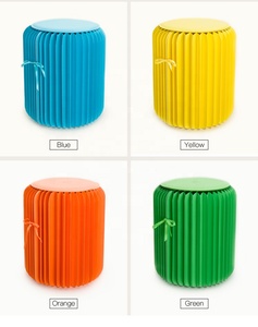 Tabouret <span class=keywords><strong>en</strong></span> <span class=keywords><strong>nid</strong></span> <span class=keywords><strong>d</strong></span>'<span class=keywords><strong>abeille</strong></span> de 42 cm de hauteur, <span class=keywords><strong>chaise</strong></span> pliable flexible, tabouret <span class=keywords><strong>en</strong></span> papier extensible pour les salons professionnels, les fêtes et les événements - Product Image 5