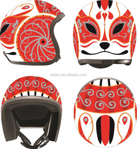De la cara abierta del casco con punto CE CHina australiano helmetwholesale <span class=keywords><strong>cascos</strong></span> de motocicleta india casco - Product Image 2
