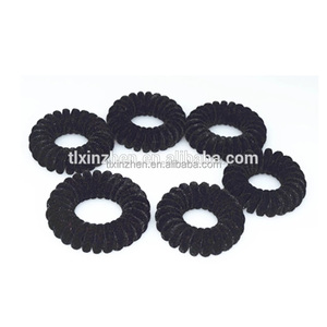 Boîte de mode pour femmes Bande élastique spiralée Fil de téléphone Attaches pour cheveux Bandeau élastique Accessoires pour cheveux Anneau à bobine Chouchous - Product Image 1