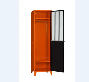 Diamond series France Style Storage Steel Home Furniture Locker Sample Single Bedroom Wardrobe clothes lockers
