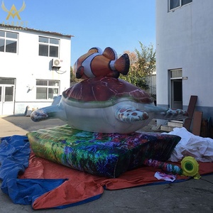 Balão inflável divertido para festa, balão de peixe e tartaruga com iluminação led a30 - Product Image 3