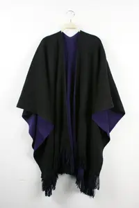 Новая женская шерстяная накидка из яка, шаль, одеяло, однотонное двухстороннее клетчатое кимоно Ruana, пончо, женские накидки, шали большого размера
