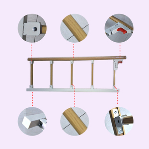 Foldable Guardrail Accessories Six <strong>Aluminum</strong> Columns Bed <strong>Side</strong> <strong>Rail</strong> Guardrail - Product Image 4