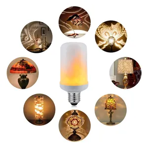 AC85-265V Fire Effect LED Flame Bulbs E27 Warm White Bulbs Yellow Color Flame Led Light Bulbs