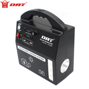 A-8207 DAT DC 12v batteria sistema di illuminazione solare generatore di energia solare stazione con 4 lampadine Led caricatore USB sistema di casa - Product Image 5