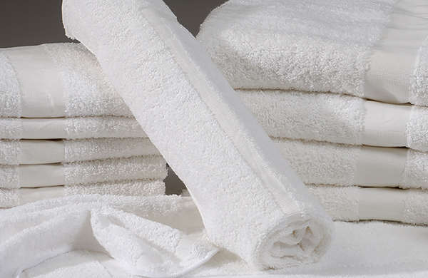 Prezzo a buon mercato 100% cotone 500gsm 21s/2 bianco tovagliolo di fronte per alberghi
