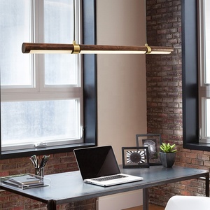 Plafonnier led suspendu en <span class=keywords><strong>bois</strong></span> au style japonais, design créatif simpliste, éclairage d'intérieur, luminaire décoratif de plafond, idéal pour une salle à manger ou une cuisine, 2022 - Product Image 1