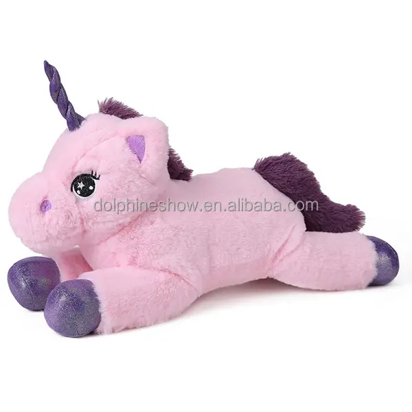Kids Birthday Gifts Stuffed Animal Plush Giant Unicorn Toy Wholesale Custom Embroidered LOGO Soft Pink Big Unicorn Toy