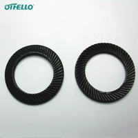 Belleville Disc Springs Spring Washers Serrated Wedge Style Washers 18-8 Stainless Steel Black Finish