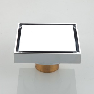 10X10 Cm Chống Mùi Hôi Thiết Kế Bê Tông <span class=keywords><strong>Tile</strong></span> Insert Brass Vô Hình Thoát Nước Sàn - Product Image 3