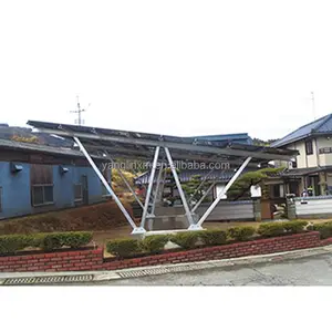 现代太阳能 Carport 设计与太阳能电池板安装结构