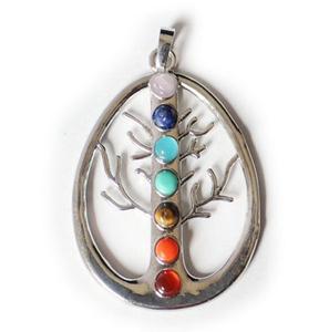 FPG001 Huilin Jewelry Pendentif de yoga avec symbole de puissance <span class=keywords><strong>Reiki</strong></span> Cho Ku Rei des 7 chakras, bijoux avec <span class=keywords><strong>symboles</strong></span> 3D, breloques en pierre, vente en gros - Product Image 3