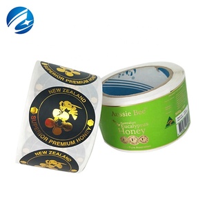 Nhà Máy Giá Mật Ong Nhãn Hiệu Riêng Jar Dán In Ấn Chai Cuộn Nhãn Cho Lọ Mật Ong - Product Image 5