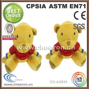 Venta al por mayor osos de peluche, día de san valentín oso de peluche, osos de peluche con corazón rojo - Product Image 3