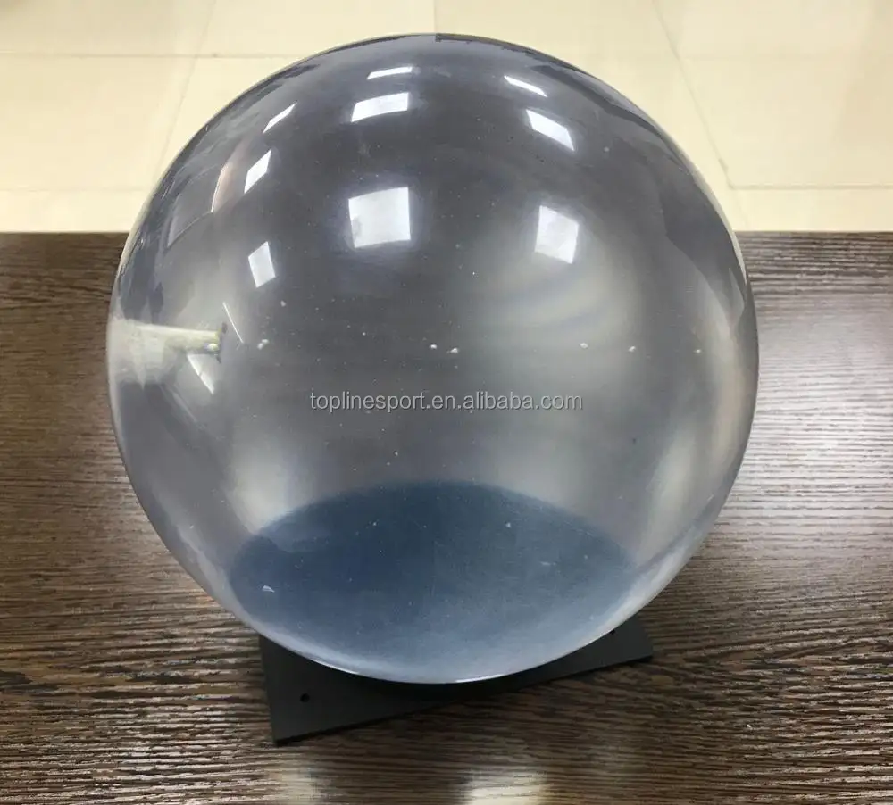 Clear/Transparant Standaard Poly Bowling Bal met sticker NBB-109
