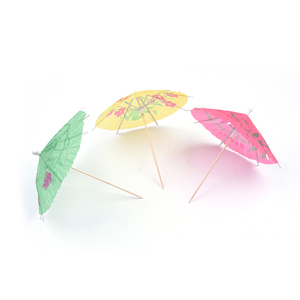 Jimao الجملة المتاح خشبية الزخرفية مظلة يختار الألعاب النارية يختار الطعام - Product Image 2