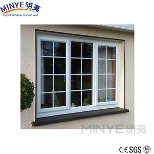 Phong cách bình thường màu gỗ cửa sổ nhôm grills thiết kế cho cửa sổ trượt - Product Image 4