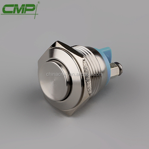 16mm impermeabile acciaio inossidabile momentaneo ip67 pulsante