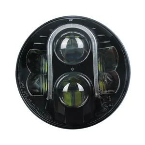 Wukma Chegada Nova!!! Farol automotivo de 7 ", h4, 80w, led, lâmpada de trabalho 7 polegadas, farol de led, para motocicleta e carro