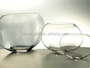 Custom Manufacture <strong>Fish</strong> Bowl Glass <strong>Ball</strong> Shaped Glass <strong>Vase</strong> for Wholesale Oval Shaped Glass <strong>Vase</strong>
