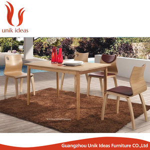 Silla de comedor de madera contrachapada, réplica de comedor, tienda de comida rápida - Product Image 2