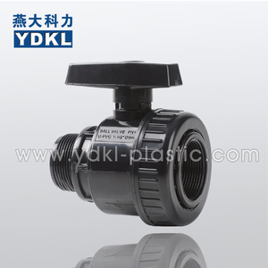 YDKL china goteo riego pvc válvula de bola de Sindicato Único - Product Image 1