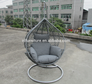 Chaise suspendue en rotin pour <span class=keywords><strong>jardin</strong></span> extérieur, patio, chaise suspendue en rotin avec support - Product Image 5