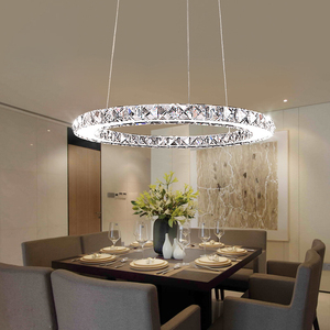Lujoso 3 círculos de cristal LED droplight contemporáneo para <span class=keywords><strong>el</strong></span> <span class=keywords><strong>restaurante</strong></span> - Product Image 6