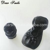 Chaussures plates noires mignonnes à enfiler pour femmes, souples, antidérapantes, avec sangle réglable, ballerines pour boîte de nuit, été, automne, printemps