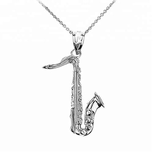 Strumenti regalo per amanti della musica tromba ciondolo flauto ciondolo collana <span class=keywords><strong>gioielli</strong></span> alla moda - Product Image 2