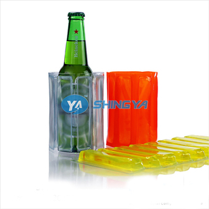 Custom reusable gel ice pack beer cans cooler sleeve